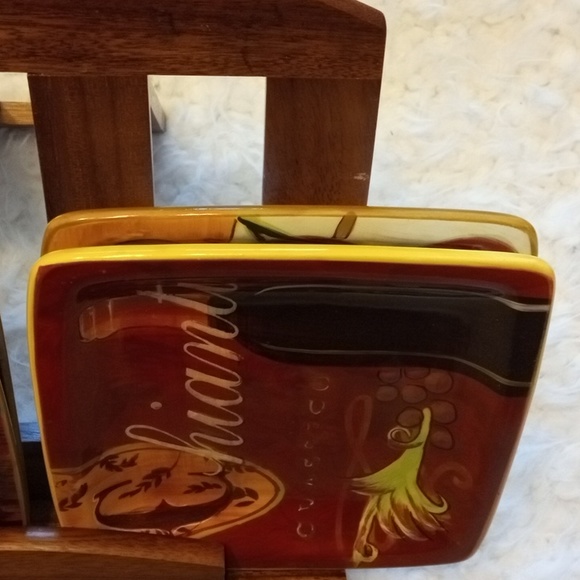 Pier 1 4 pc Cucina Appetizer/ dessert plates - Picture 8 of 14